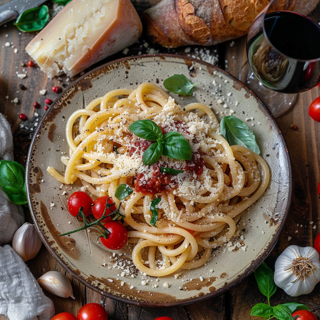 Pici con pomodori di Arezzo